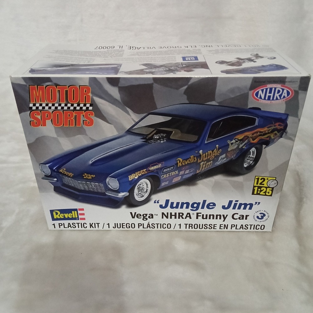 Revell Jungle Jim Vega NHRA Funny Car 1:25 Scale Model Kit 85-4288 101 Pieces